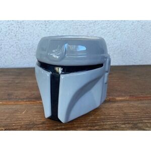 The Mandalorian Helmut Star Wars Galerie Gray Figural Trooper Fighter Cup Mug